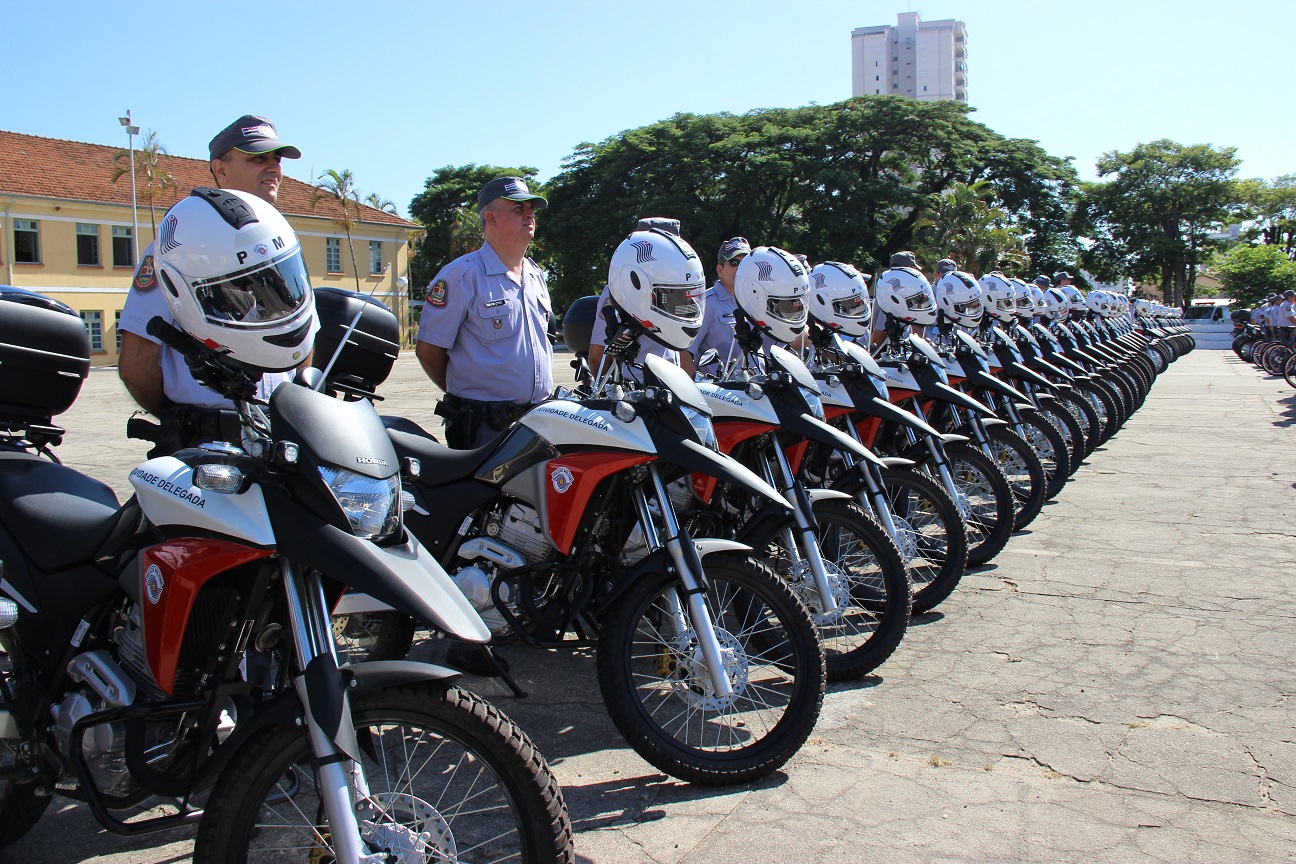 Novas motocicletas da atividade delegada - Foto: Assessoria - Prefeitura Municipal de Taubat