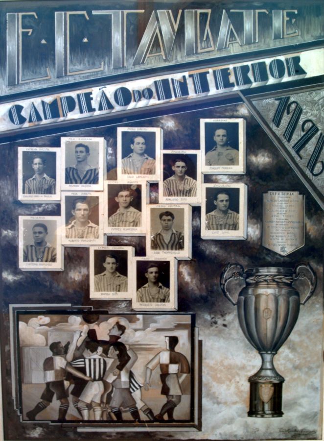 Time campe�o do Interior em 1926 com tr�s irm�os 