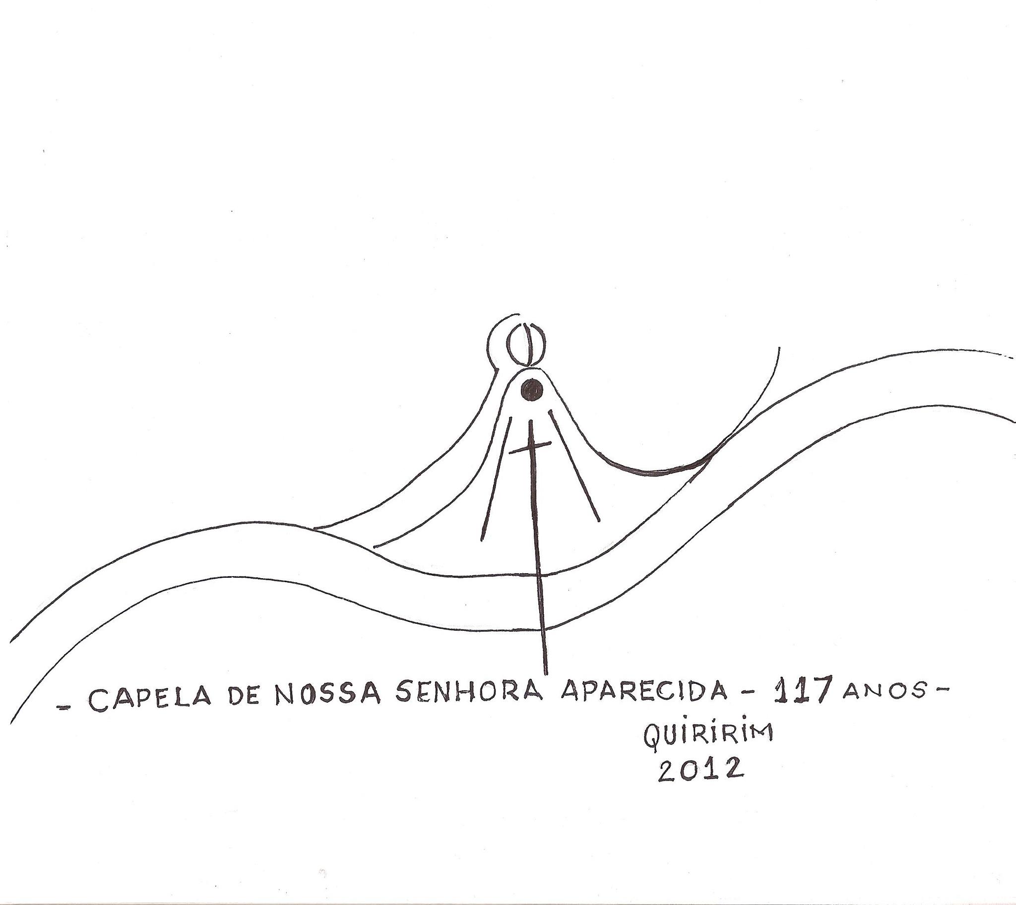 Logo de comemora��o dos 117 anos da Capela, arte criada pelo morador do Distrito F�bio Scarenzi