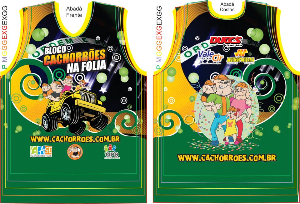 Abad�s Cachorr�es na folia 2014 - Arte: Divulga��o Bloco Cachorr�es