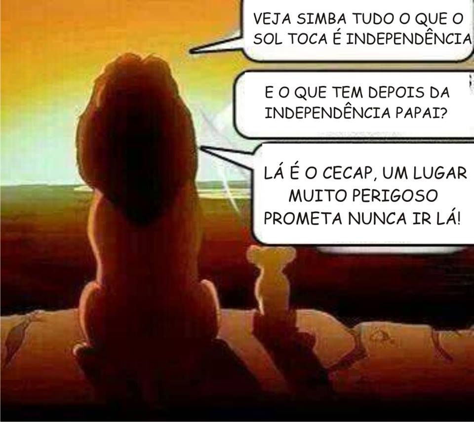 De forma humorada, montagem relata falta de segurana na Cecap - Reproduo/Facebook: Taubat Mil Grau